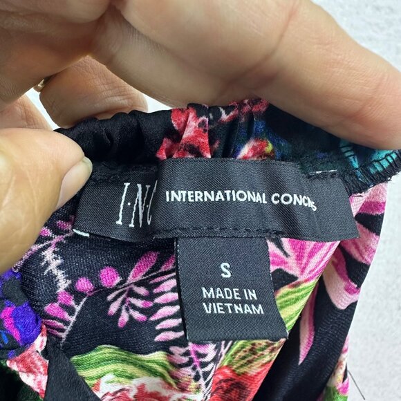 INC International Concepts Floral Tiered Maxi Dress Womens Small Resort Beach - Picture 2 of 14